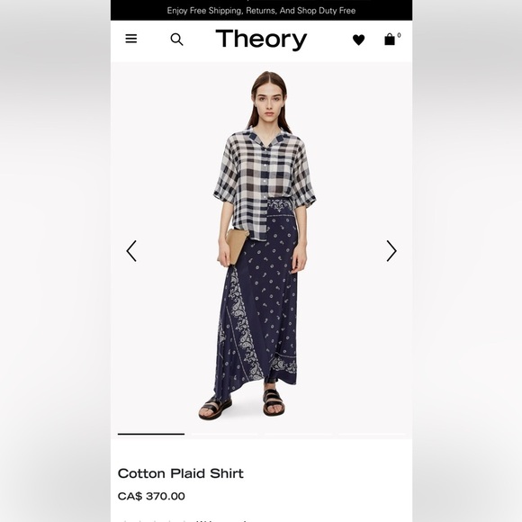 Theory M cotton classic camp blouse mint condition ultra light weight/classic - Picture 13 of 13